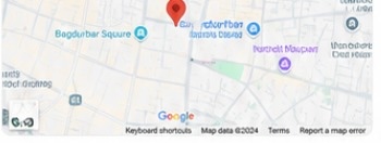 Map showing The Blissful Mind Therapy & Consulting in Bagdurbar, Kathmandu